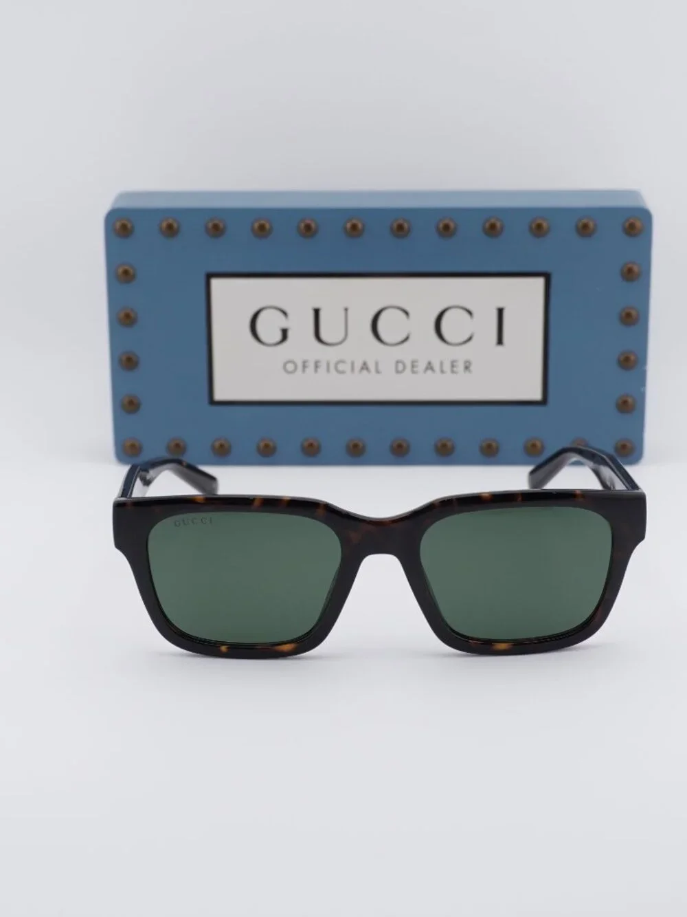 Gucci GG1857S 002 Square Sunglasses - Havana\Green